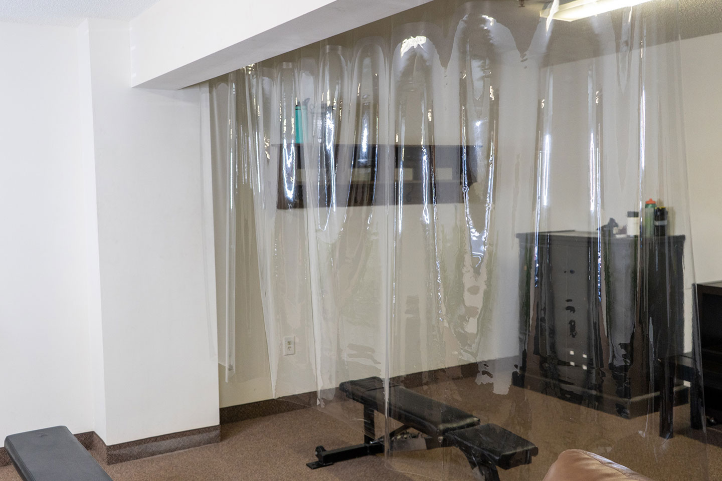 office clear partitions